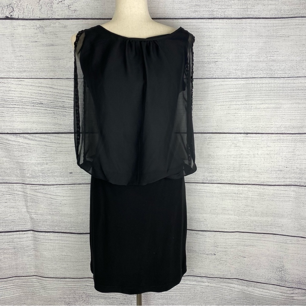 SCARLETT Nite Black Sleeveless Blouson Dress Size 8 - Picture 3 of 8